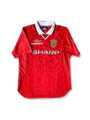 1999-2000年マンチェスター・ユナイテッド カップ戦仕様 記念刺繍入りホームユニフォーム