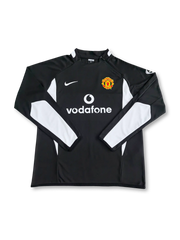 2002-2003年 マンチェスター・ユナイテッド ブラック トレーニングトップ 長袖