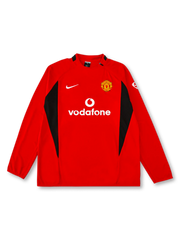 2002-03年 マンチェスター・ユナイテッド レッド トレーニングトップ 前面