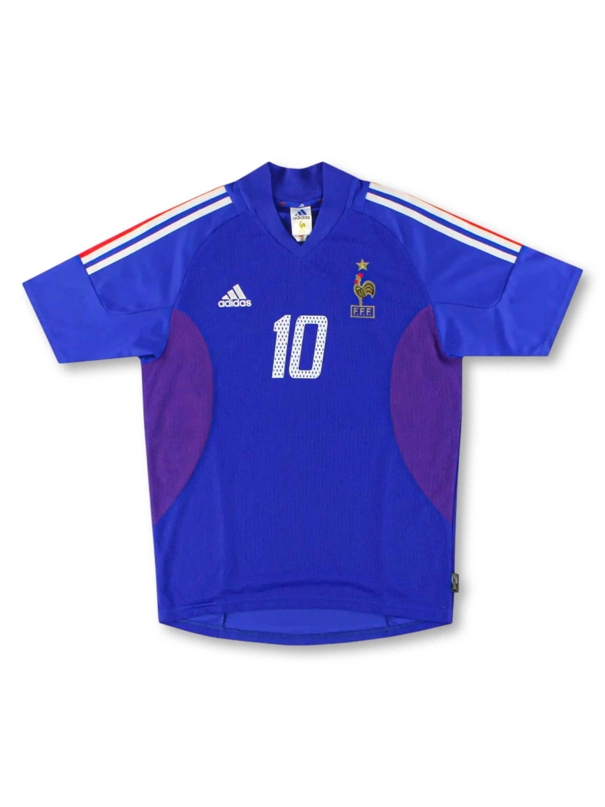 2002–2004 フランス ホーム ユニフォーム ジダン 10番、レトロサッカーシャツ