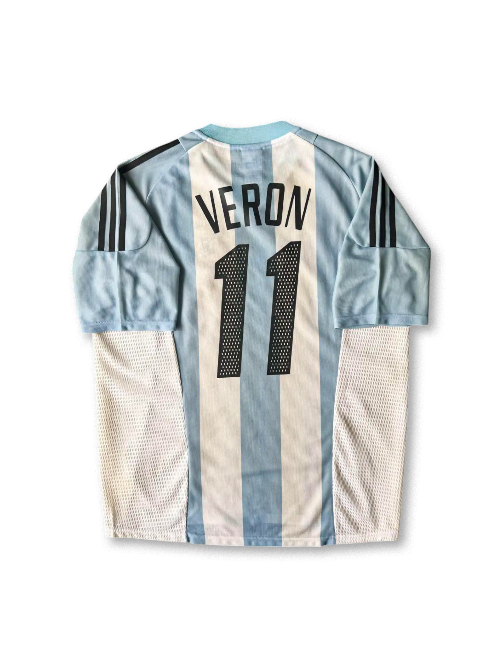 2002 アルゼンチン代表 ホーム jersey ベロン 11, vintage football shirt