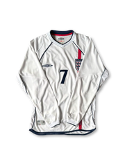 2002年 イングランド代表 ホーム デビッド・ベッカム 7番