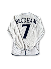 2002年 イングランド代表 ホーム デビッド・ベッカム 7番
