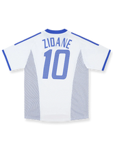 2002-04年フランス代表アウェイユニフォーム ジネディーヌ・ジダン #10 濃紺 白赤アクセント エンブレム刺繍