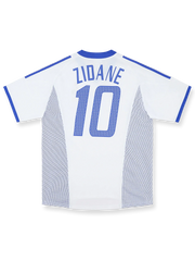 2002-04年フランス代表アウェイユニフォーム ジネディーヌ・ジダン #10 濃紺 白赤アクセント エンブレム刺繍