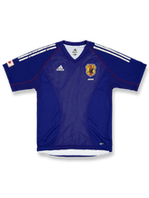 2002-04年日本代表ホーム選手用ユニフォーム サムライブルー 白アクセント 日本サッカー協会エンブレム刺繍