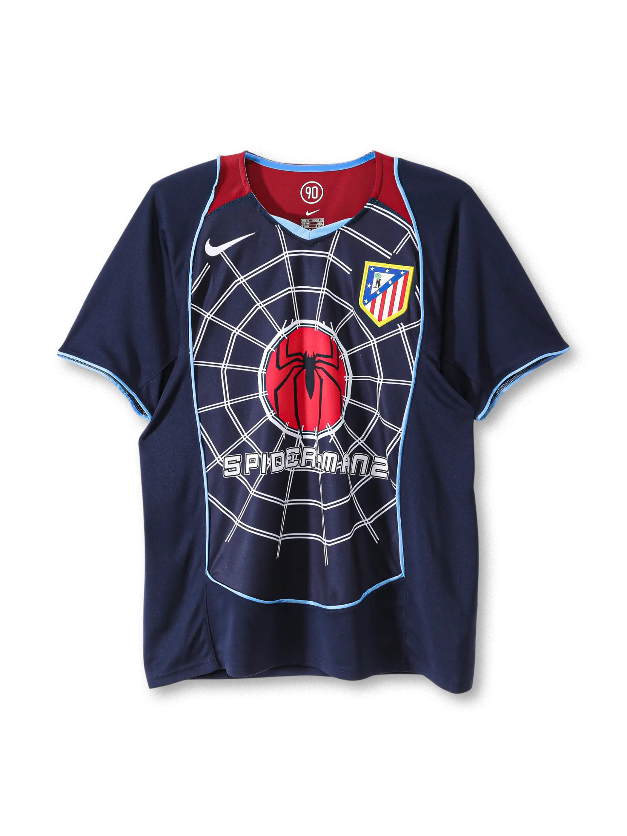 2004-05 アトレティコ・マドリード アウェイ ユニフォーム 正面デザイン スパイダーマンコラボ