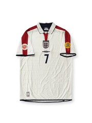 2004年EUROイングランド代表7番ベッカムレトロユニフォーム前面図