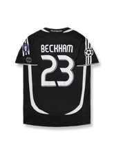 2006–07シーズン レアル・マドリード アウェイユニフォーム ベッカム 23番 “Becks23”ロゴ&シルバートリムデザイン