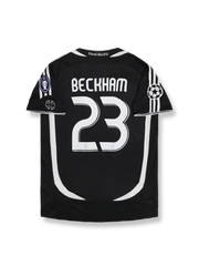 2006–07シーズン レアル・マドリード アウェイユニフォーム ベッカム 23番 “Becks23”ロゴ&シルバートリムデザイン