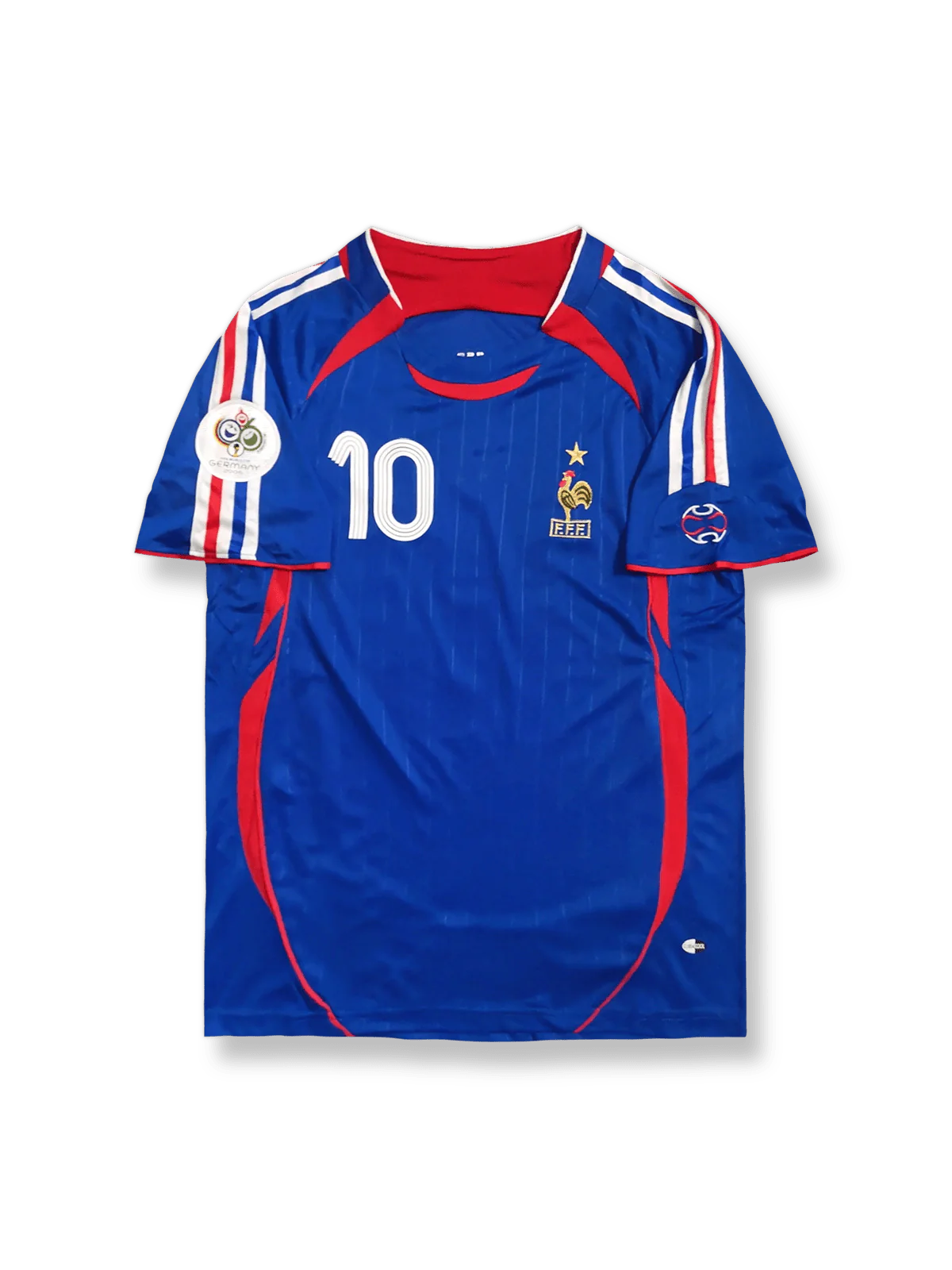 2006年ワールドカップフランス代表10番ジダンユニフォーム正面図