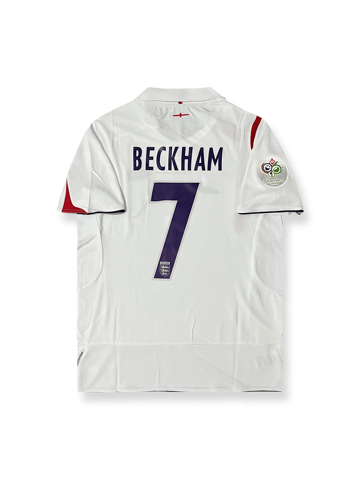 2006年ワールドカップ イングランド代表 ホームユニフォーム ベッカム 7番 クラシックレッド&ホワイトデザイン