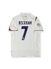 2006年ワールドカップ イングランド代表 ホームユニフォーム ベッカム 7番 クラシックレッド&ホワイトデザイン