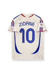 2006年ワールドカップ フランス代表 アウェイ決勝版ユニフォーム ジダン 10番 クラシックネイビー&三本ストライプデザイン