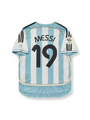 2006年ワールドカップ アルゼンチン代表 ホームユニフォーム メッシ 19番 軽量メッシュ&クラシックデザイン