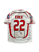 2006-07シーズン ACミランアウェイユニフォーム、カカサイン入り22番、セリエA公式試合用デザイン