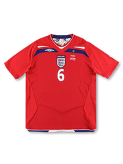 2007–2008 イングランド アウェイ ユニフォーム テリー 6番、レトロサッカーシャツ