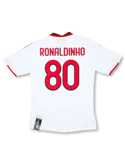 2008-09 ACミランアウェイ正面、ホワイト×赤黒トリム・bwinスポンサー・1星ACMエンブレム・adidas製