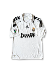 2008-09 Real Madrid Home jersey, vintage basketball shirt