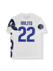 2010–11シーズン インテル アウェイユニフォーム ミリート22番 クラシック黒青ストライプ