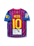 2011-12シーズン FCバルセロナホームユニフォーム、リオネル・メッシサイン入り10番、リーガ・エスパニョーラ公式試合用デザイン