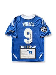 2011-12シーズン チェルシーホームユニフォーム、フェルナンド・トーレスサイン入り9番、プレミアリーグ公式試合用デザイン