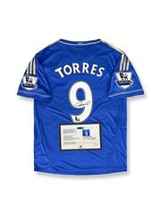2012-13シーズン チェルシーホームユニフォーム、フェルナンド・トーレスサイン入り9番、プレミアリーグ公式試合用デザイン