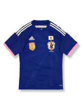 2013-15年日本女子代表ホームユニフォーム サムライブルー 白アクセント 日本サッカー協会エンブレム刺繍