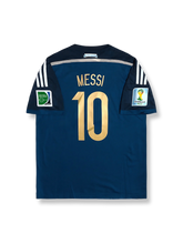 2014年ワールドカップ アルゼンチン代表 アウェイユニフォーム メッシ10番 軽量メッシュ&クラシックストライプデザイン