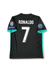 2017-18シーズン レアル・マドリードアウェイユニフォーム、クリスティアーノ・ロナウドサイン入り7番、リーガ・エスパニョーラ公式試合用デザイン