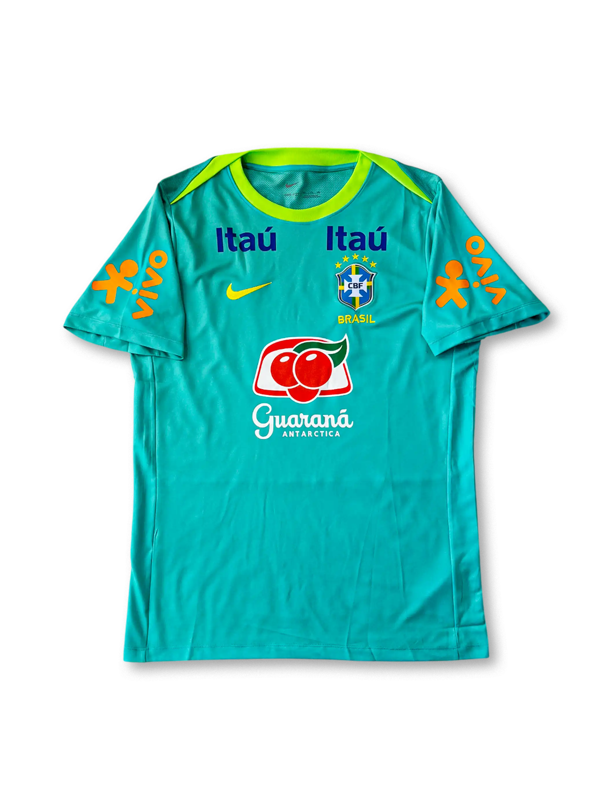 2018-19年ブラジル代表 トレーニングトップ 前面 Guaraná Antarctica スポンサー入り