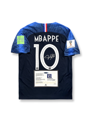 2018年 フランス代表ワールドカップ決勝戦記念版ユニフォーム、キリアン・ムバッペサイン入り10番
