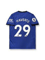 2020-21シーズンUEFAチャンピオンズリーグ決勝チェルシーホームユニフォーム カイ・ハヴァーツ 背番号29 ブルー 白アクセント クラブエンブレム刺繍