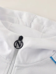 2020年代 SSCナポリ トレーニング フーディー セットアップ ホワイト(EA7)