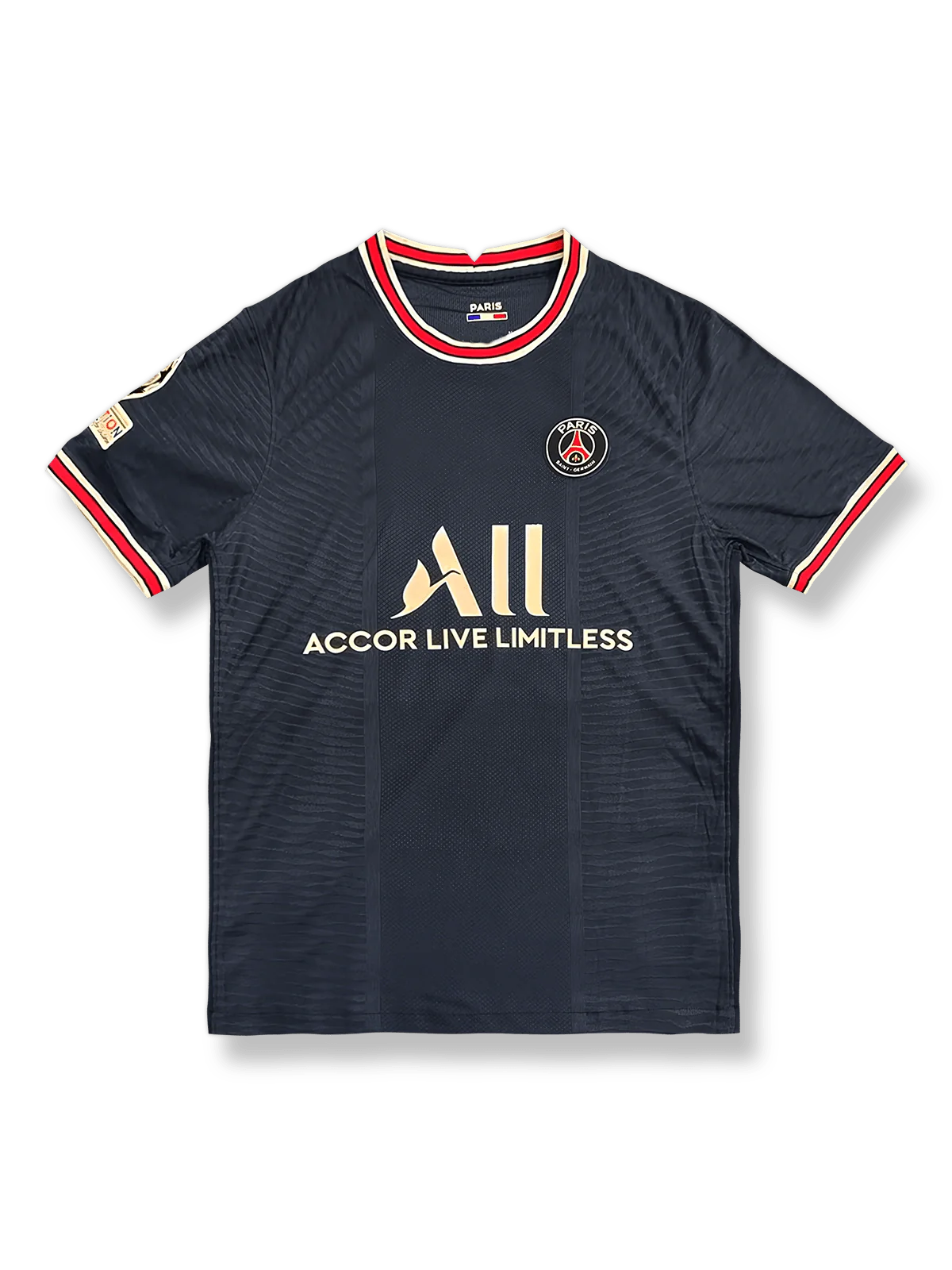 製品画像:2021/22シーズン パリ・サンジェルマン チャンピオンズリーグホームユニフォーム 全体展示