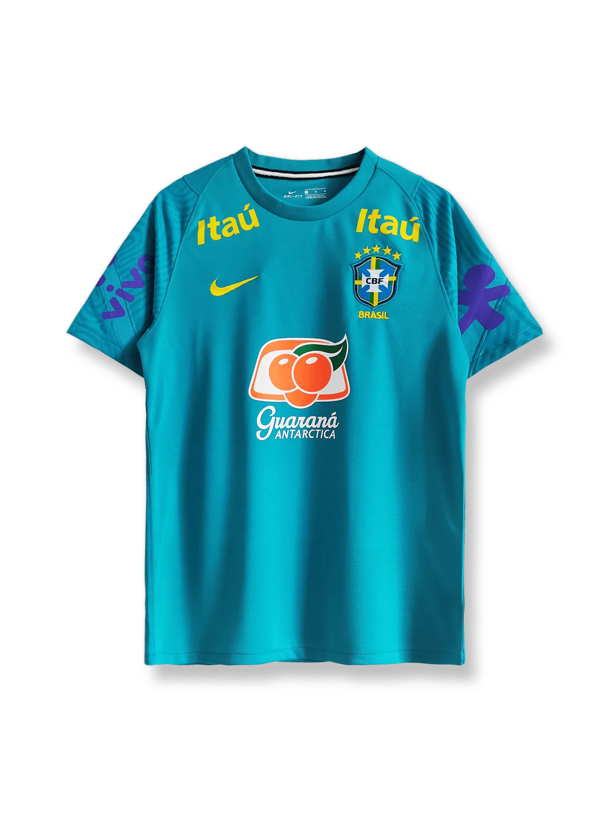 2021年ブラジル代表トレーニングウェア イエロー グリーンアクセント ブラジル連盟エンブレム刺繍