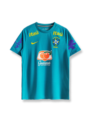 2021年ブラジル代表トレーニングウェア イエロー グリーンアクセント ブラジル連盟エンブレム刺繍