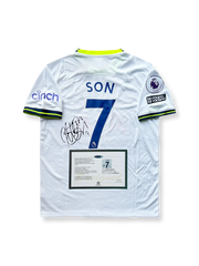 2022-23シーズン トッテナム・ホットスパーホームユニフォーム、ソン・フンミンサイン入り7番、プレミアリーグ公式試合用デザイン