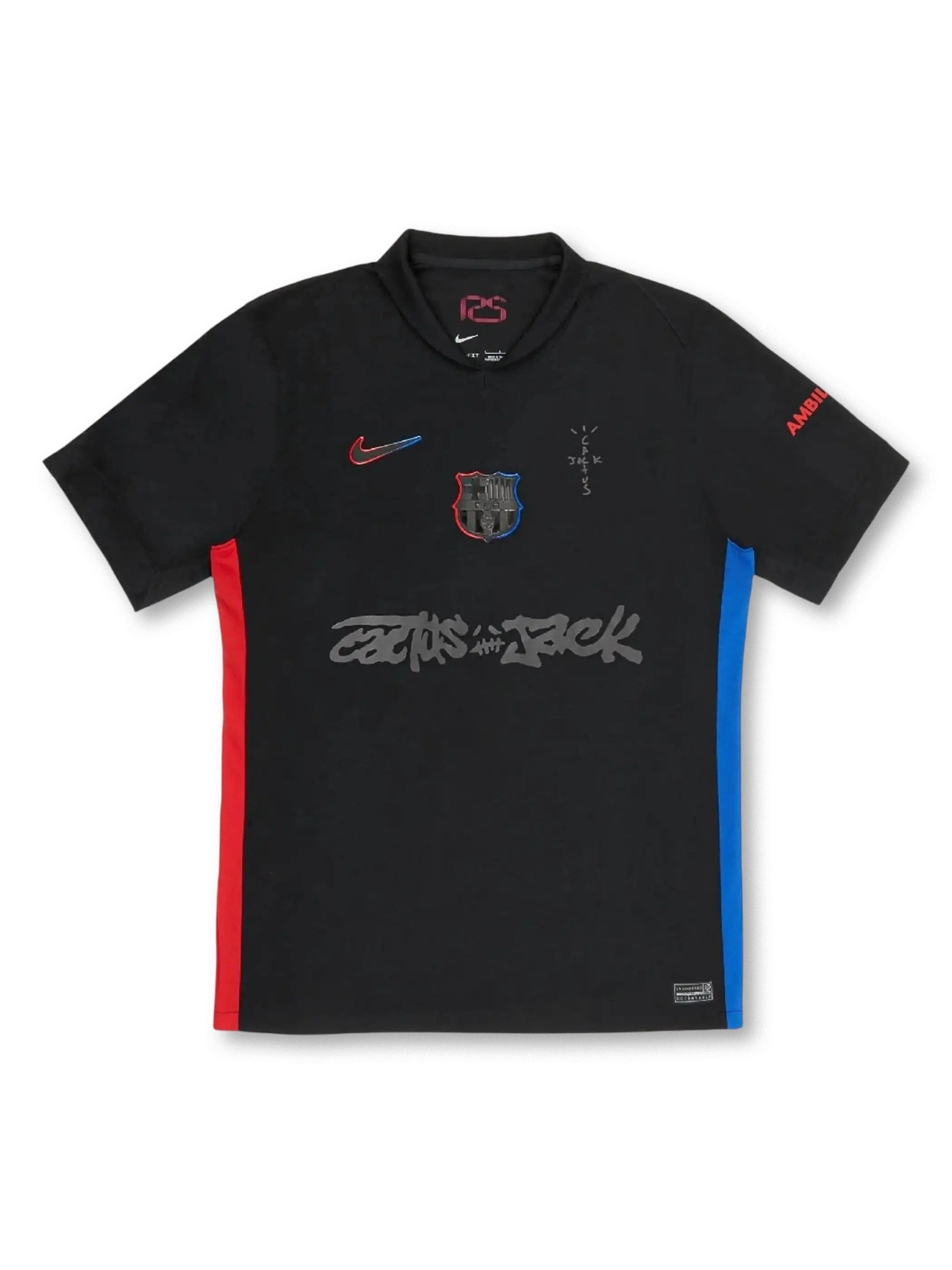 2023-24年 FCバルセロナ アウェイ シャツ × トラヴィス・スコット 限定版 正面