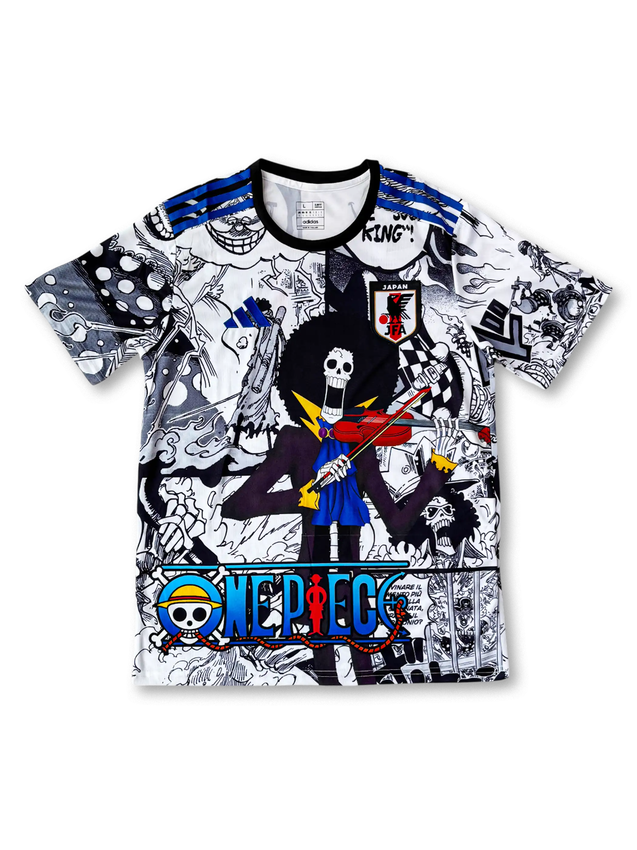 日本代表 × ONE PIECE 特別版 ブルック グラフィックシャツ 正面画像