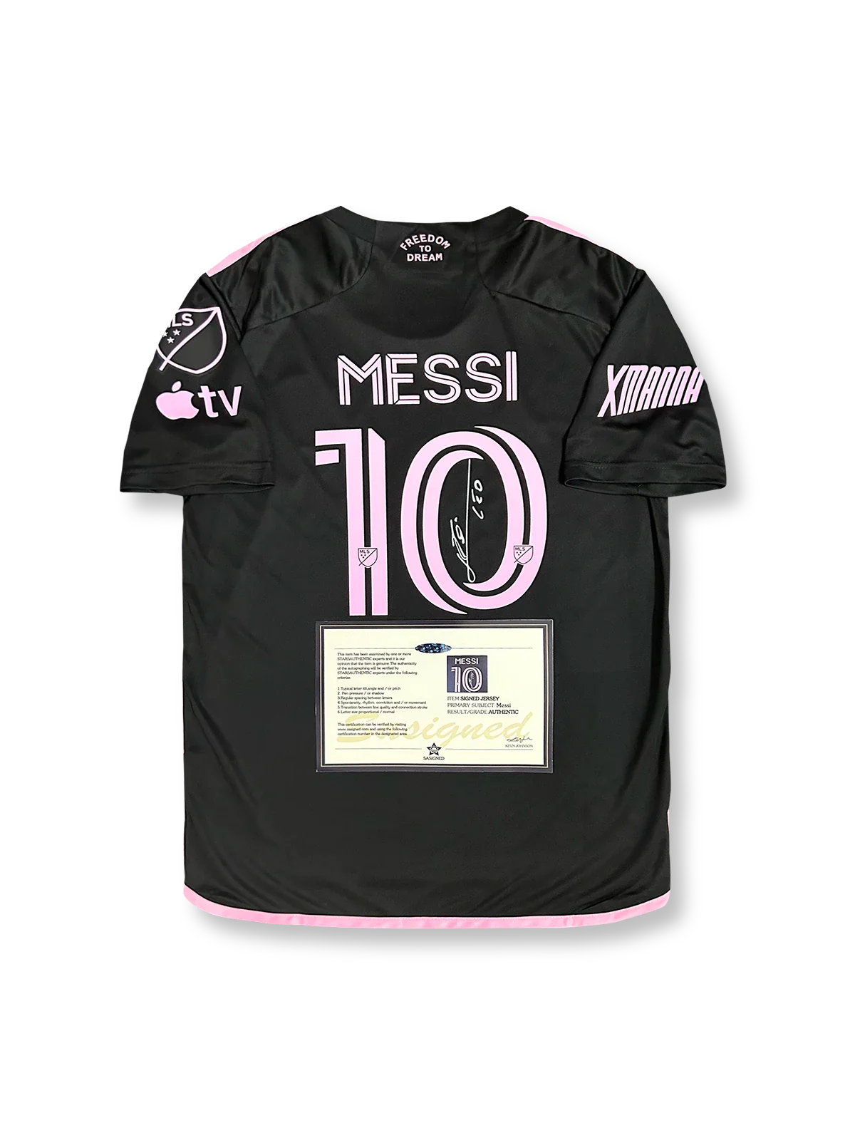 2023-24シーズン インテル・マイアミアウェイユニフォーム、リオネル・メッシサイン入り10番、MLS公式試合用デザイン