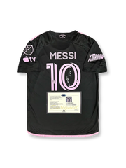 2023-24シーズン インテル・マイアミアウェイユニフォーム、リオネル・メッシサイン入り10番、MLS公式試合用デザイン