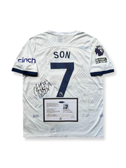 2023-24シーズン トッテナム・ホットスパーホームユニフォーム、ソン・フンミンサイン入り7番、プレミアリーグ公式試合用デザイン