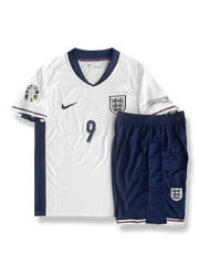 製品画像:2024年欧州選手権イングランドホームシャツ・パンツセット全体の展示