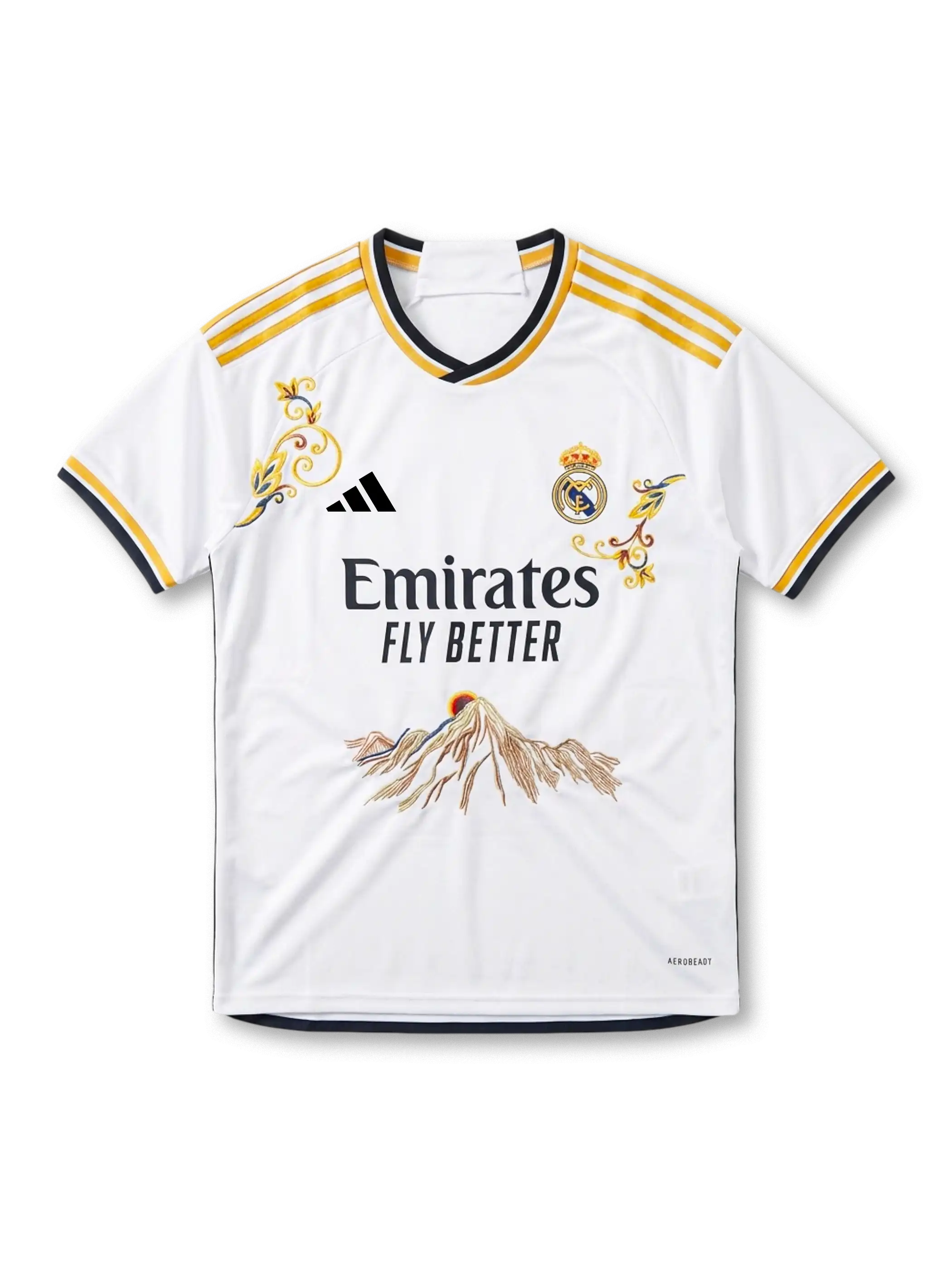 2024 レアル・マドリード 手刺繍ホームユニフォーム 正面図