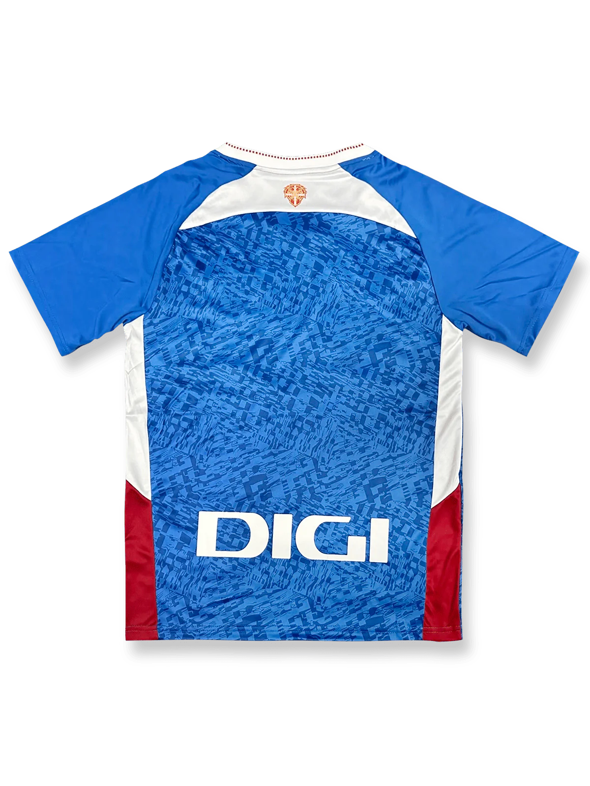 製品画像:2024/25シーズン アスレティック・ビルバオ 2ndアウェイ トレーニングユニフォーム、ブルーのテクスチャーデザインとクラブエンブレムが施されたデザイン。