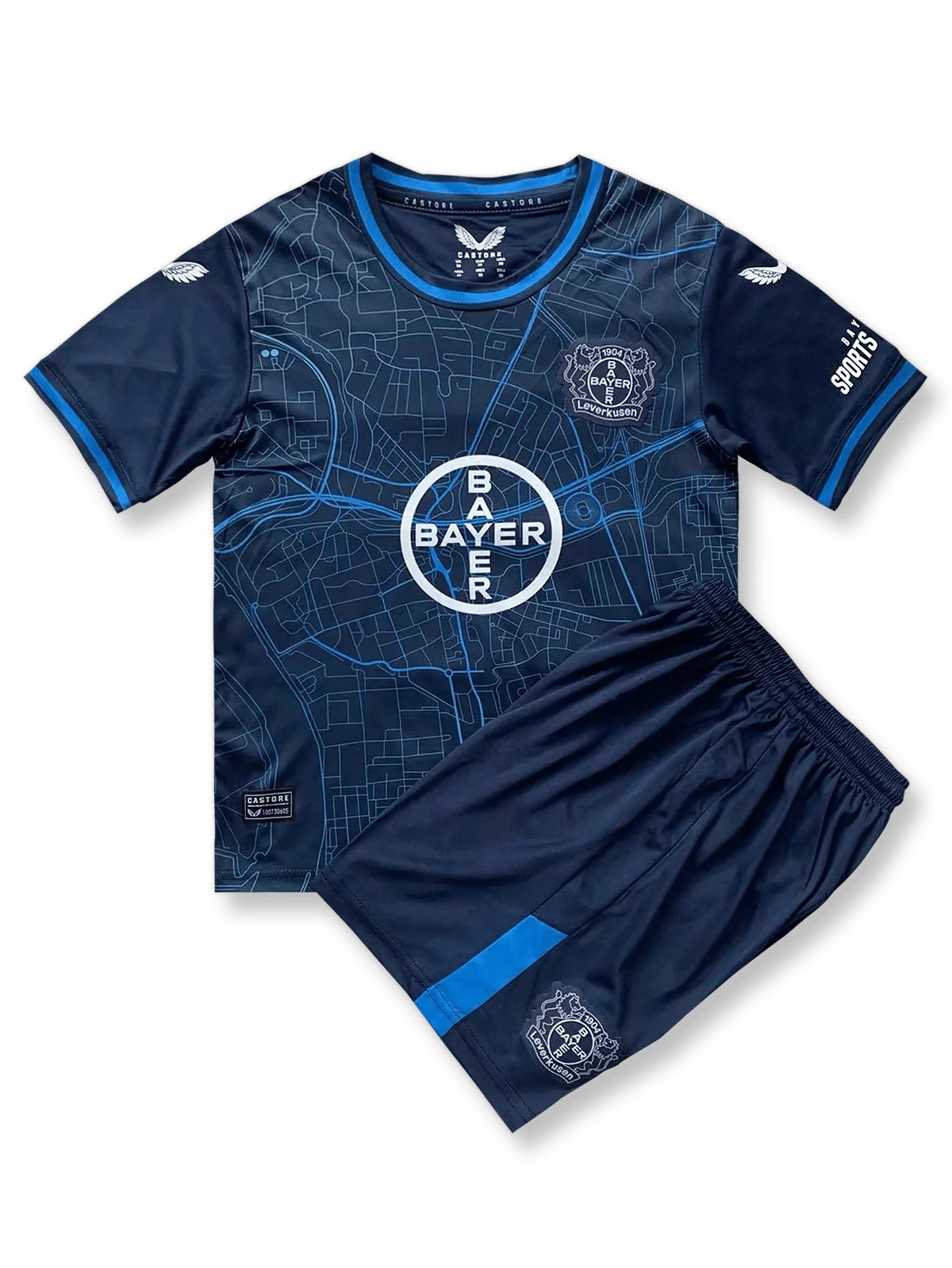 2024-25シーズン バイエル・レバークーゼンユニフォームセット、ブンデスリーガ公式試合用デザイン