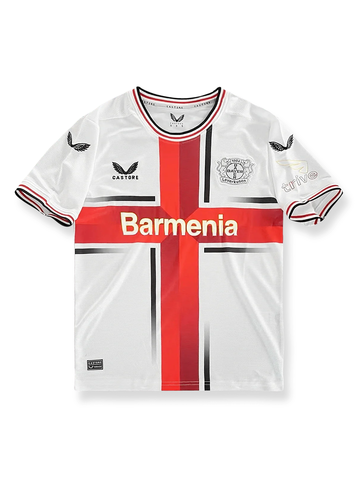 2024-25シーズン バイエル・レバークーゼン アウェイユニフォーム、ブンデスリーガ公式試合用デザイン