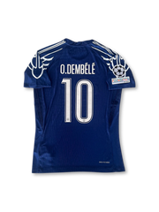 2024-25シーズン パリ・サンジェルマンサードユニフォーム、ウスマン・デンベレサイン入り10番、リーグ・アン公式試合用デザイン