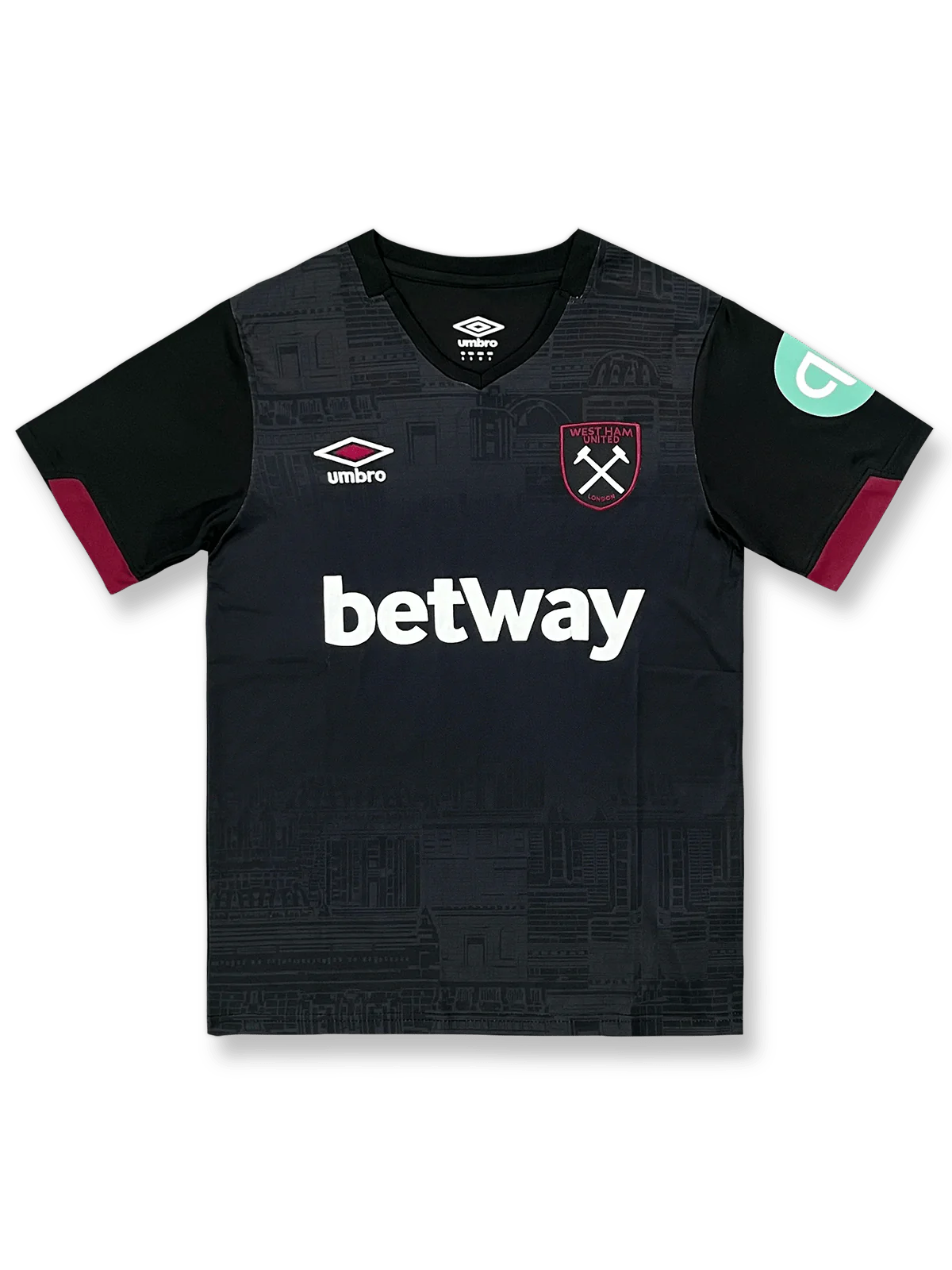 2024-25シーズン ウェストハム・ユナイテッド アウェイユニフォーム、プレミアリーグ公式試合用デザイン